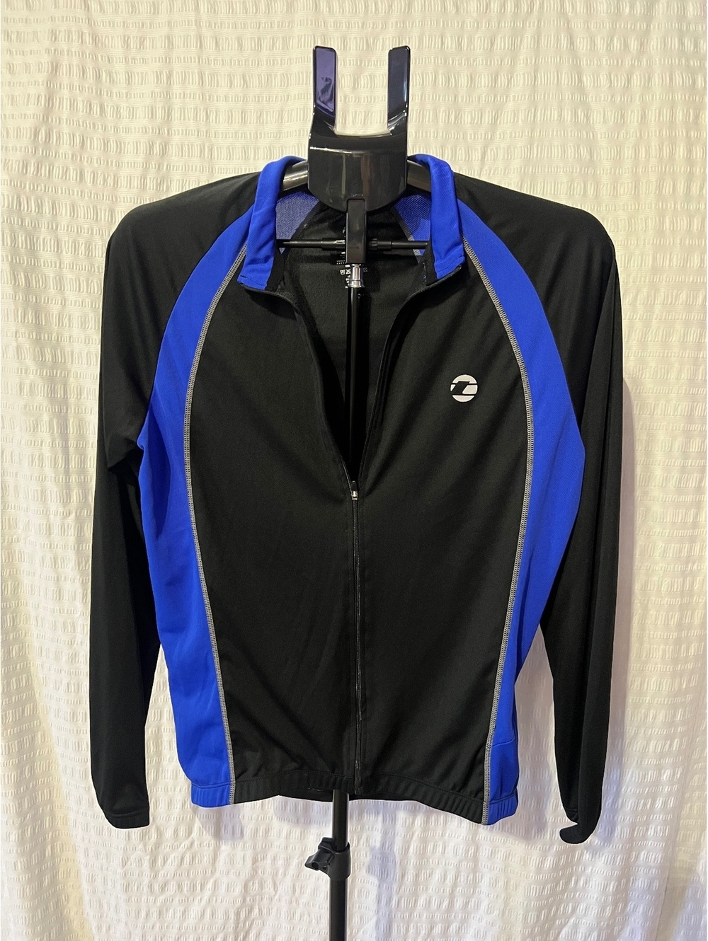 Tenn Outdoors Black & Royal Blue Cycling Jacket — Men’s Small